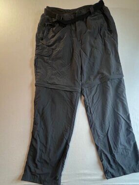 KARRIMOR convertible hiking pants utility pockets hike climb zip off shorts L